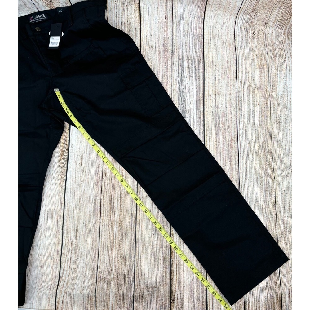 LAPG Pants Womens Size 20 Long Black Stretch ops Tactical Cargo Utility Ripstop - Picture 6 of 9